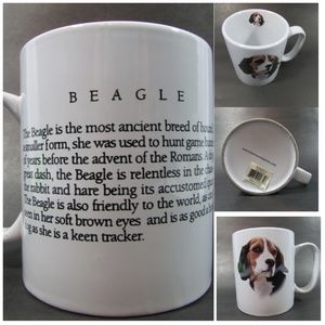 Beagle Ceramic Coffee Cup Mug New Saying On Side